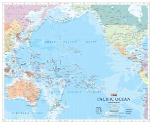 خريطة المحيط الهاديء